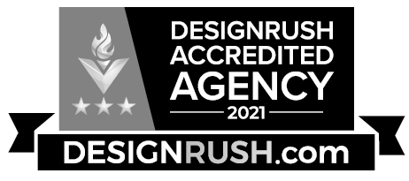 UppLabs at DesignRush. Accredited agency 2021. B&W